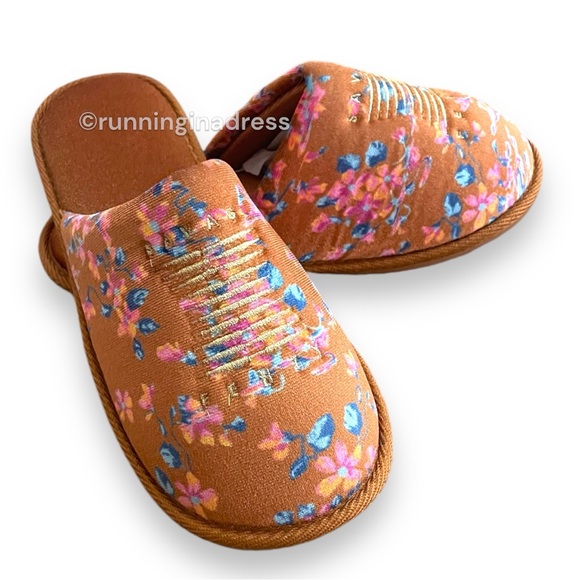 Savage X Fenty Luxe Velvet Slippers In Color Distorted Bloom Size Small Shoe 6-7 - Picture 6 of 15